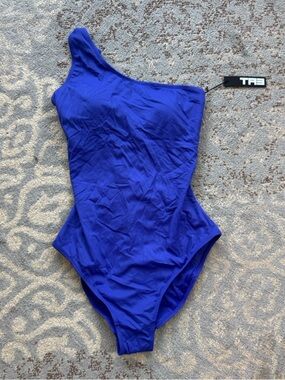 TA3 One Sidey Snatched Waist Lace Up Swimsuit Blurple XL Regular/ Long